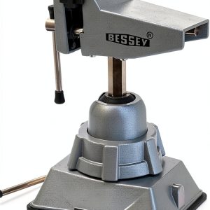 BESSEY Vacuum Base Vise Silver Aluminum Bench Vise BV-VB Compact-0