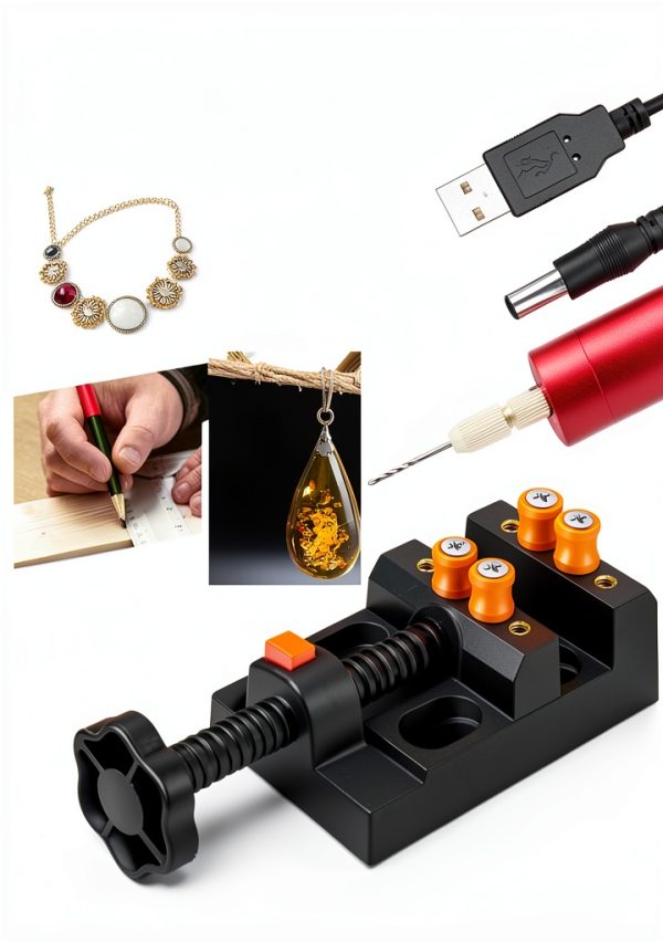 Electric Resin Drill Set YASPIT Pin Vise for Jewelry Casting 210PCS-6