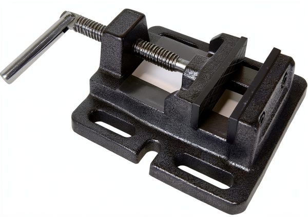 WEN Drill Press Vise 3-Inch Cast Iron Bench Vise with 4 Mounting Slots-0