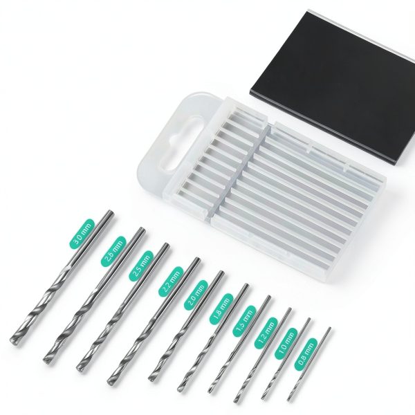 Hand Drill Set Harqa Pin Vise with 10 Bits, 600 Screws, 15 Rings-3