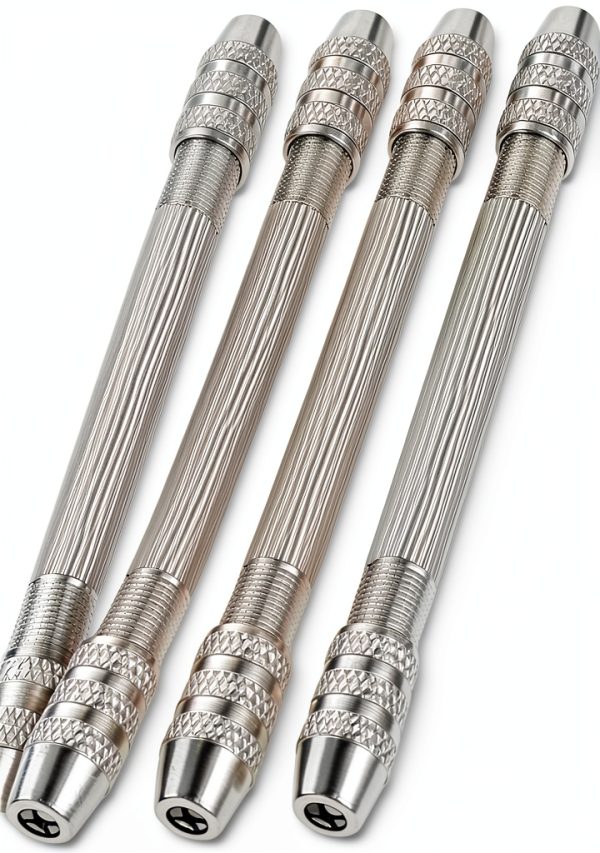 4 Pcs Double-Ended Pin Vise Xthrotsenk Aluminum Drill Set for Jewelry-0