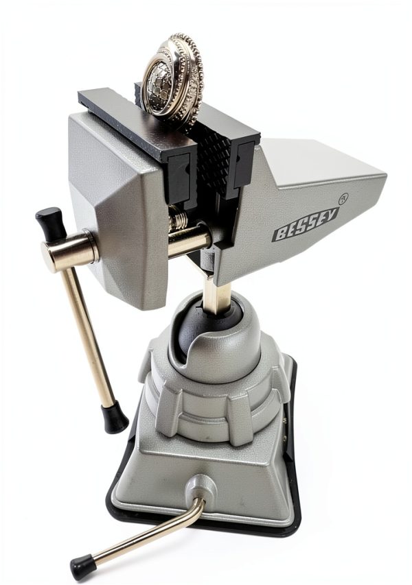 BESSEY Vacuum Base Vise Silver Aluminum Bench Vise BV-VB Compact-2