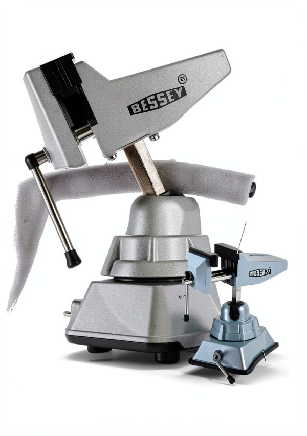 BESSEY Vacuum Base Vise Silver Aluminum Bench Vise BV-VB Compact-4