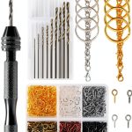 Hand Drill Set Harqa Pin Vise with 10 Bits, 600 Screws, 15 Rings-0