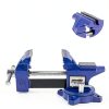 Heavy Duty Bench Vise 4.5 Inch: Table Clamp Woodworking Vice Press Drill Tools Workbench Wood Metal Pipe Work Shop Block Swivel Slide Cross Welding Machine Kit Milling Grip Precision Magnetic Jaw Pad-6