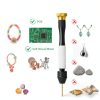 Pin Vise Hand Drill Korwuira Stainless Steel with 22pcs Bits Golden-4