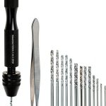 Precision Pin Vise Hand Drill AUTOTOOLHOME Mini with 25 HSS Twist Bits-0