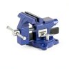 Heavy Duty Bench Vise 4.5 Inch: Table Clamp Woodworking Vice Press Drill Tools Workbench Wood Metal Pipe Work Shop Block Swivel Slide Cross Welding Machine Kit Milling Grip Precision Magnetic Jaw Pad-2