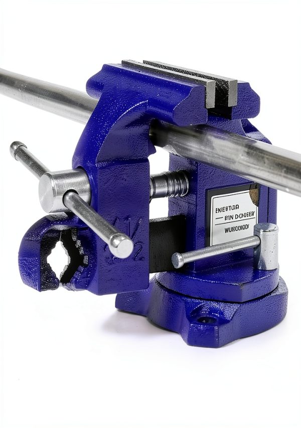 Bench Vise WORKPRO 4-1/2" Swivel Base Iron Vise for Woodworking-6