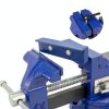 Heavy Duty Bench Vise 4.5 Inch: Table Clamp Woodworking Vice Press Drill Tools Workbench Wood Metal Pipe Work Shop Block Swivel Slide Cross Welding Machine Kit Milling Grip Precision Magnetic Jaw Pad-4