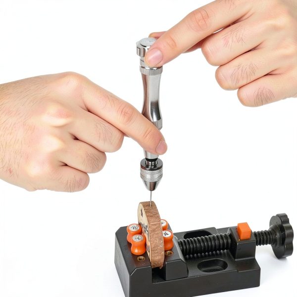 Hand Drill Pin Vise Kit by LEOBRO Adjustable Vise with Supplies-2
