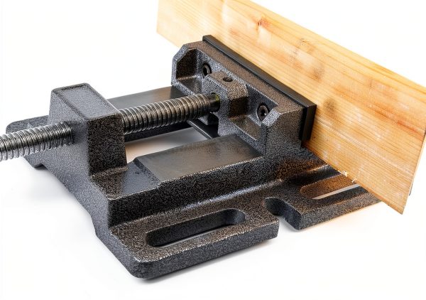 WEN Drill Press Vise 4-Inch Cast Iron Bench Vise with 500 PSI Strength-2