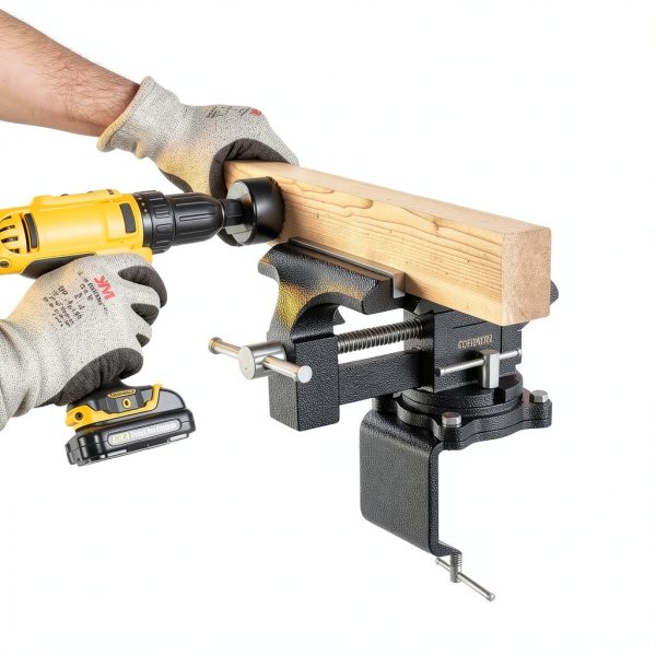 Bench Vise Kitvance 6-Inch Heavy Duty Forged Steel with Pipe Jaw-3