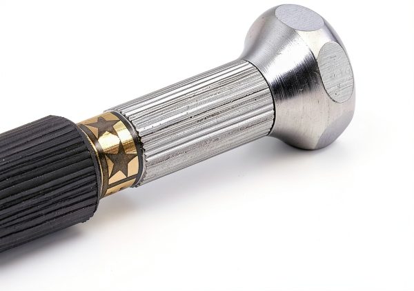 Tamiya Fine Pin Vise D-R 0.1-3.2mm with Nickel‑Plated Brass Grip-3